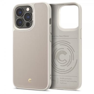 iPhone 13 Pro Skal Leather Brick Cream