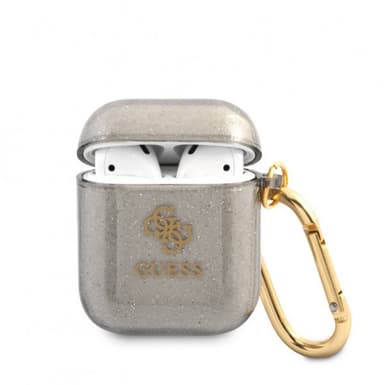 Guess AirPods (1/2) Skal Glitter Case Svart