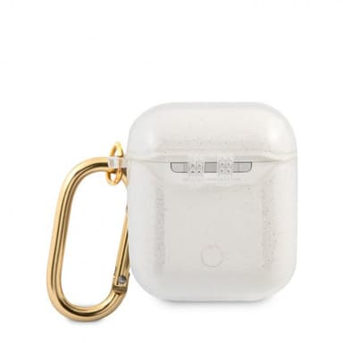 Guess AirPods (1/2) Skal Glitter Case Transparent