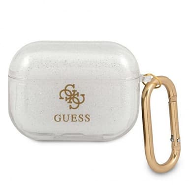 Guess AirPods Pro Skal Glitter Case Transparent