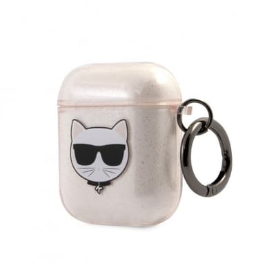 Karl Lagerfeld AirPods (1/2) Skal Choupette Glitter Guld