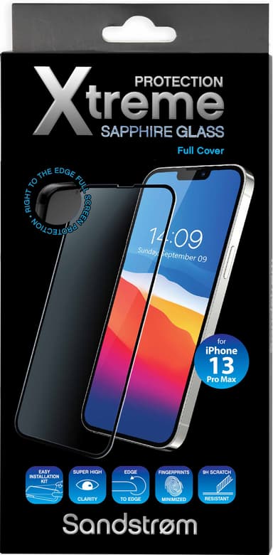 Sandstrøm välvt skärmskydd för iPhone 13 Pro Max /14 Plus