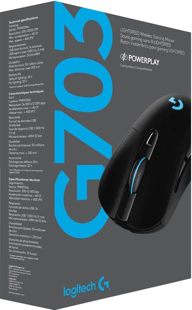 Logitech G703 Lightspeed USB Bluetooth gamingmus