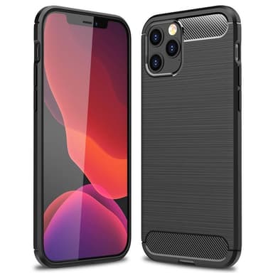 Borstat silikon skal Apple iPhone 13 Pro  - Svart