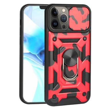 Camo skal 3i1 Apple iPhone 13 Pro  - Röd