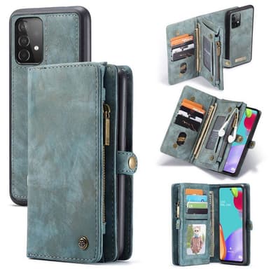 Multiplånbok CaseMe 11-kort Samsung Galaxy A52s 5G  - Blå