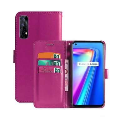 Mobilplånbok 3-kort Realme 7 4G  - Rosa