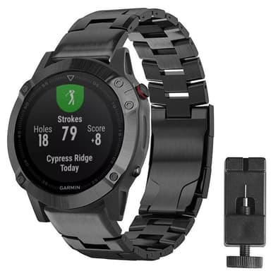 Armband titan Garmin Fenix 5 - Svart