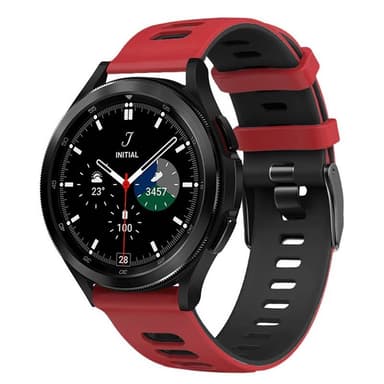 Twin Sport Armband Samsung Galaxy Watch 4 Classic (46mm) - Röd/svart