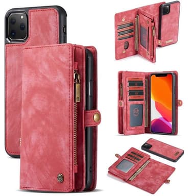 Multiplånbok CaseMe 11-kort Apple iPhone 13 Pro Max  - Röd