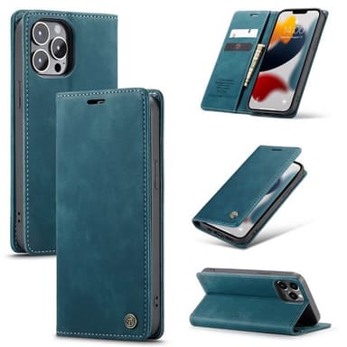 CaseMe Smart FlipCase Apple iPhone 13 Pro Max  - Blå