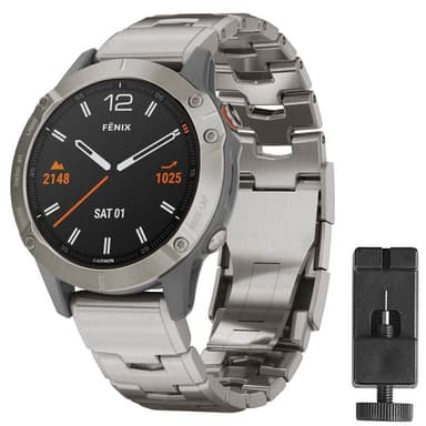 Armband titan Garmin Fenix 6  - Silver