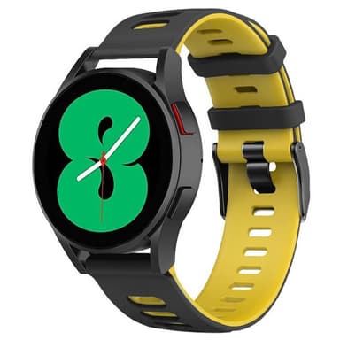 Twin Sport Armband Samsung Galaxy Watch 4 (40mm) - Svart/gul