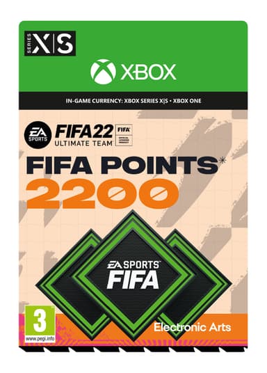 FIFA 22 FUT 2200 Ultimate Team Points - Xbox