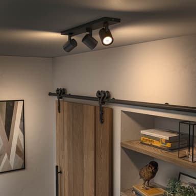 Philips Hue Runner svart spotlight 3x5W 230V