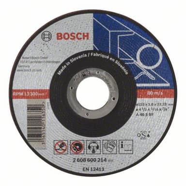 Separationspår rakt 115 mm 22.23 mm Bosch Accessories A