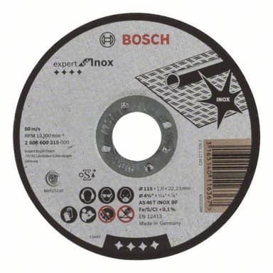 Separationspår rakt 115 mm 22.23 mm Bosch Accessories