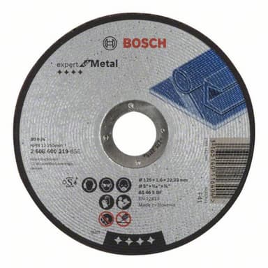 Separationspår rakt 125 mm 22.23 mm Bosch Accessories