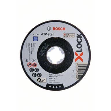 Separationspår rakt 125 mm 22.23 mm Bosch Accessories