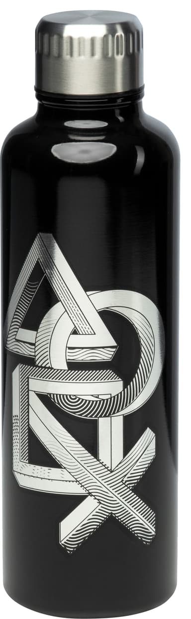 Play PlayStation Metal Water Bottle 480ml flaska (svart)