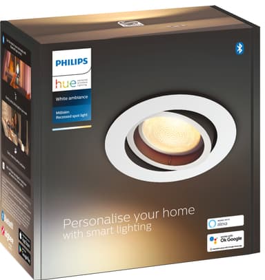 Philips Hue Milliskin infälld spotlight R. vit