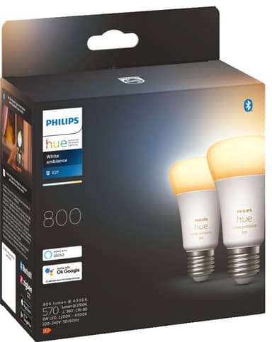 Philips Hue WA 9W A60 E27 2pk