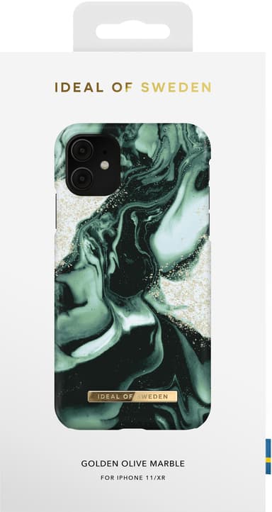 iDeal of Sweden fodral för iPhone 11 (golden olive marble)