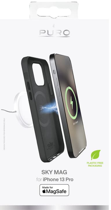 Puro Sky iPhone 13 Pro fodral med MagSafe (svart)