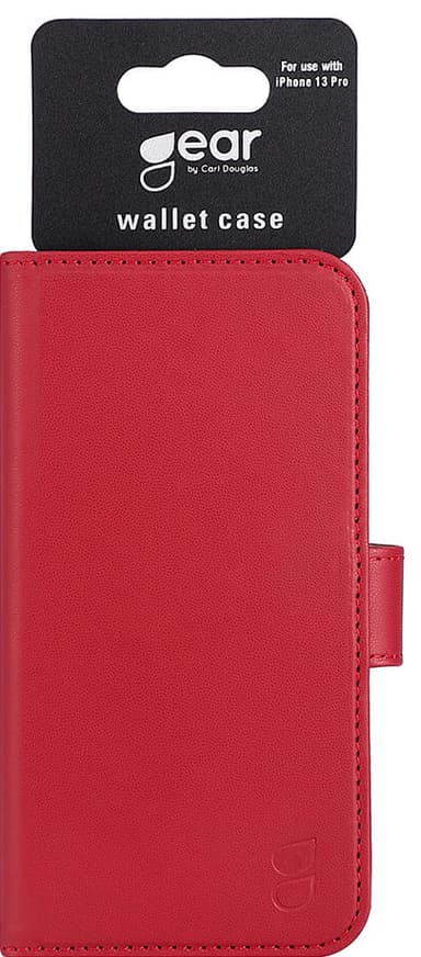 Gear iPhone 13 Pro Wallet fodral (rött)