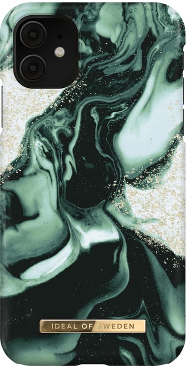 iDeal of Sweden fodral för iPhone 11 (golden olive marble)