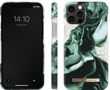 iDeal of Sweden fodral för iPhone 12/12 Pro  (golden olive marble)