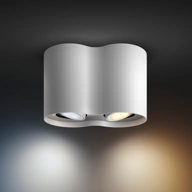 Philips Hue Pillar vit spotlight-platta 2x5W