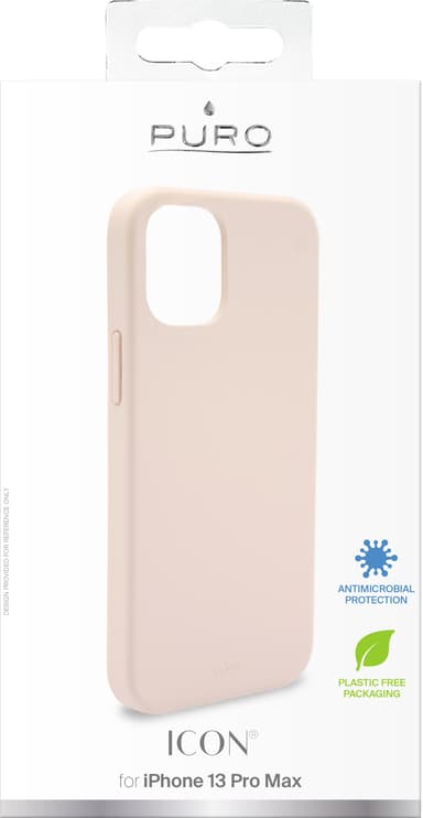 Puro Icon silikonfodral för iPhone 13 Pro Max (rose)