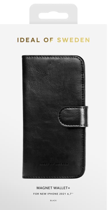 iDeal of Sweden Magnet Wallet+ fodral för Apple iPhone 13 Pro Max (svart)