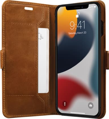 Dbramante1928 Copenhagen Slim plånboksfodral för iPhone 13 (tan)