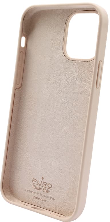 Puro Icon silikonfodral för iPhone 13 Pro (svart)