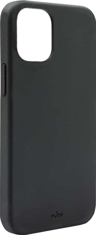 Puro Icon silikonfodral för iPhone 13 mini (svart)