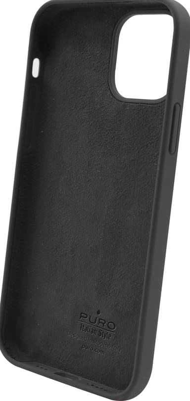 Puro Icon silikonfodral för iPhone 13 Pro Max (svart)