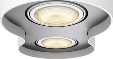 Philips Hue Pillar vit spotlight-platta 2x5W
