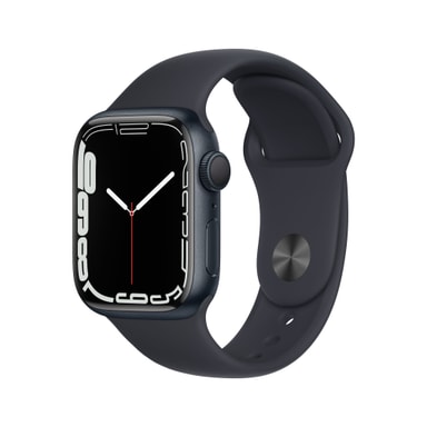 Apple Watch Series 7 41mm GPS (midnight alu. / midnight sport band) -  Elgiganten