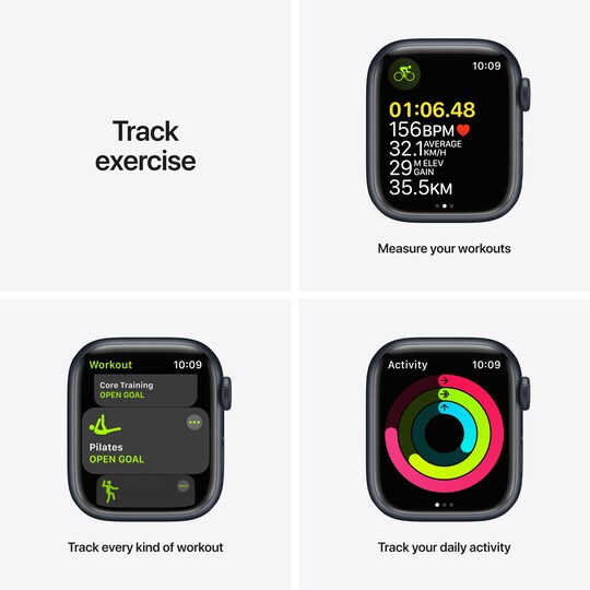 Apple Watch Series 7 41mm GPS (midnight alu. / midnight sport band)