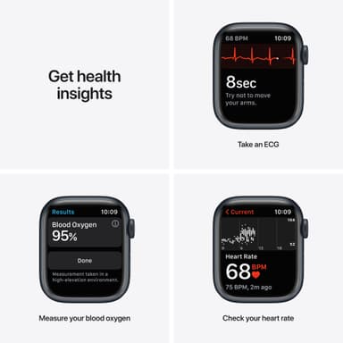 Apple Watch Series 7 41mm GPS (midnight alu. / midnight sport band)