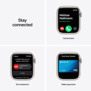 Apple Watch Series 7 41mm GPS (starlight alu. / starlight sport band)