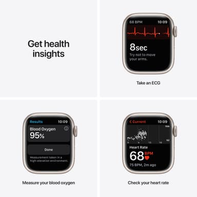 Apple Watch Series 7 41mm GPS (starlight alu. / starlight sport band)
