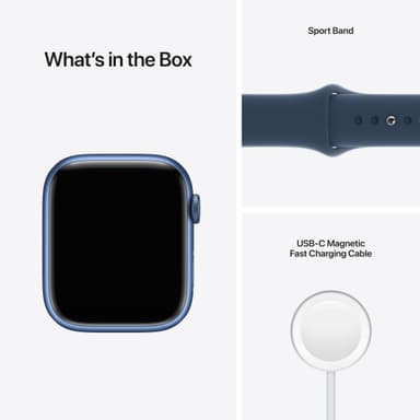 Apple Watch Series 7 45mm GPS (blue alu. / abyss blue sport band)