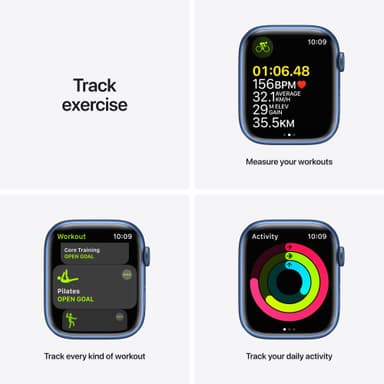 Apple Watch Series 7 45mm GPS (blue alu. / abyss blue sport band)