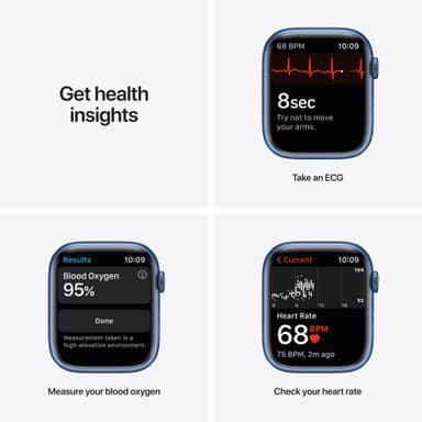 Apple Watch Series 7 45mm GPS (blue alu. / abyss blue sport band)