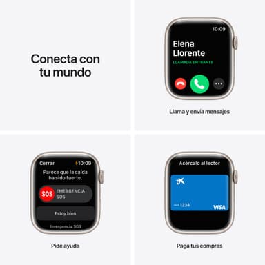 Apple Watch Series 7 45mm GPS (starlight alu. / starlight sport band)