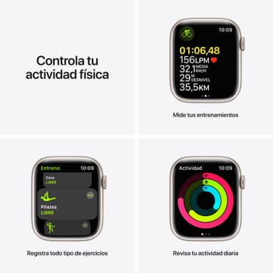 Apple Watch Series 7 45mm GPS (starlight alu. / starlight sport band)