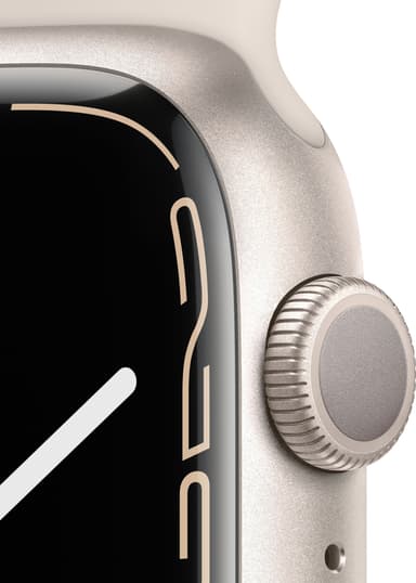Apple Watch Series 7 45mm GPS (starlight alu. / starlight sport band)